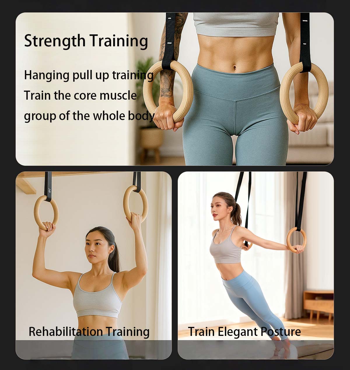 Ayarlanabilir Ahşap Jimnastik  - Gymnastic Ring Wood incelemesi ve fiyatı